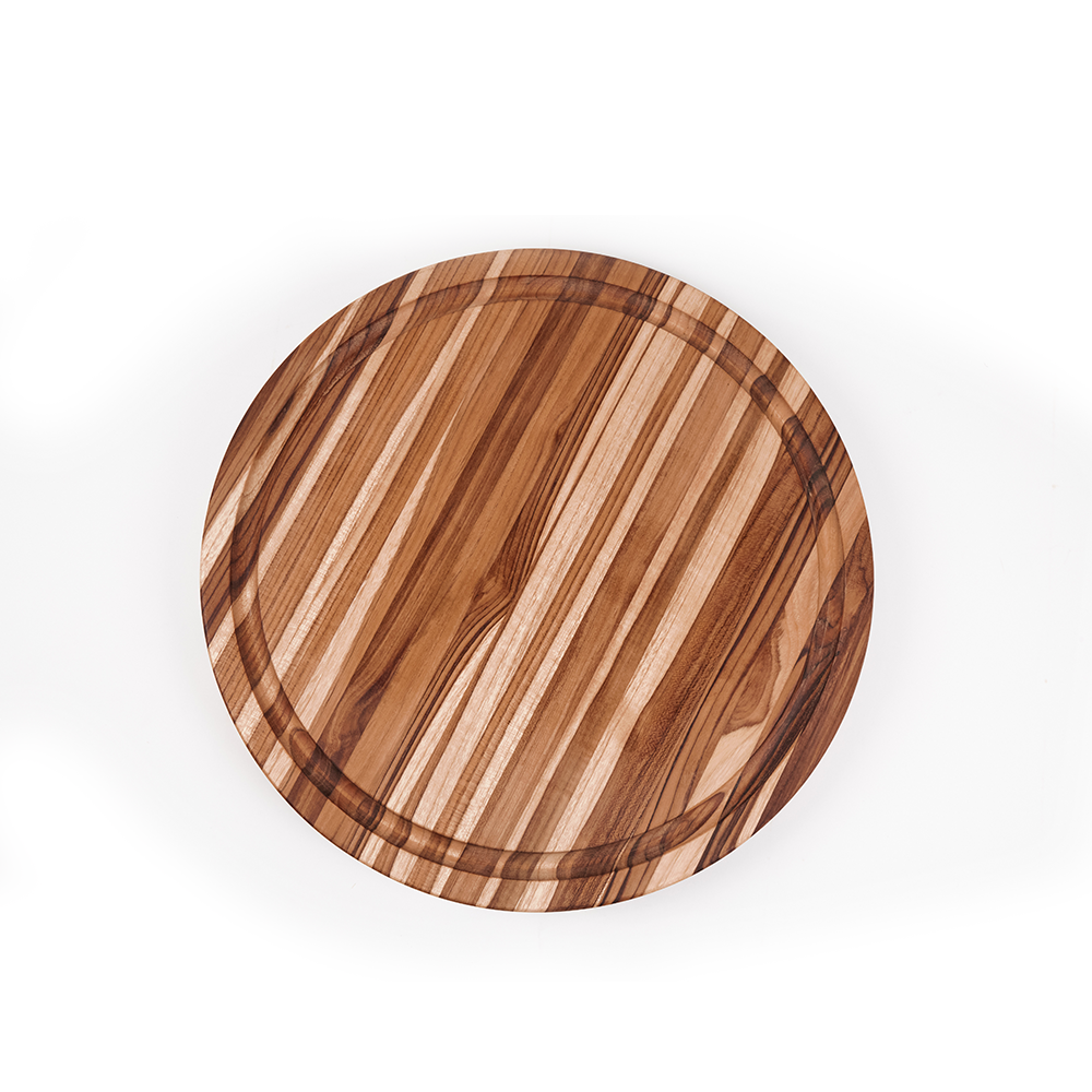 Tabla de Cortar Traditional Redonda con Canal de Jugo 104