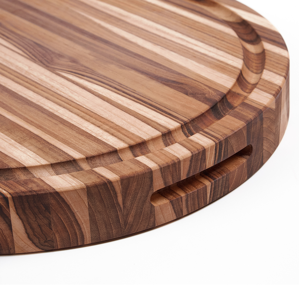 Tabla de Cortar Traditional Redonda con Canal de Jugo 104