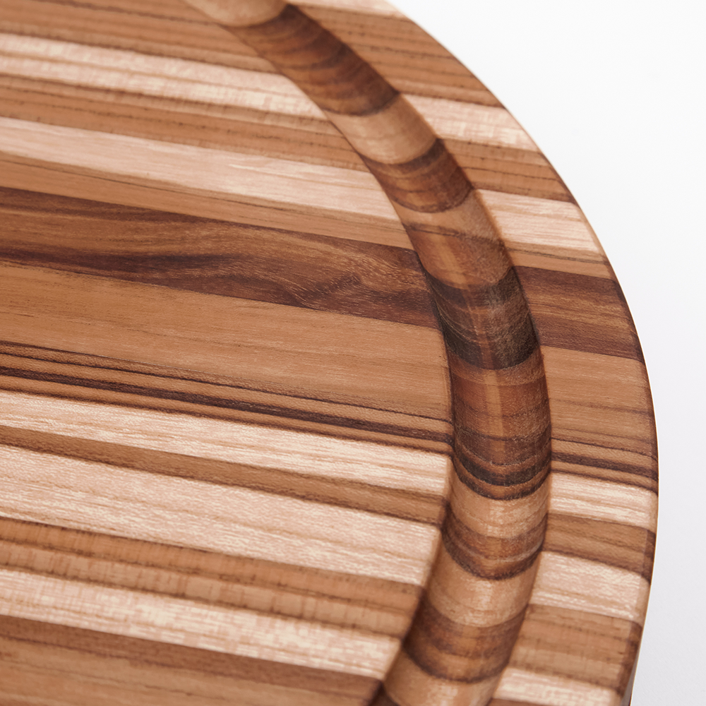 Tabla de Cortar Traditional Redonda con Canal de Jugo 104