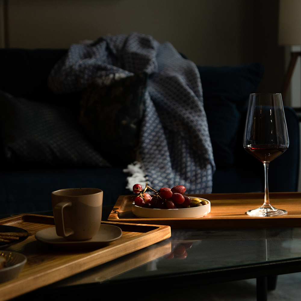 Juego de Bandejas Nórdicas de Teca, Set de 2 (M & L) 1311